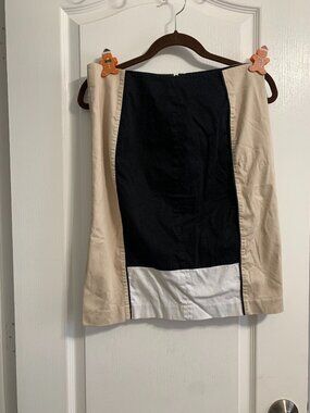 Tan, Black and White Skirt by White House/Black Market